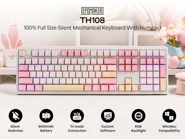 TH108 Wireless Gaming Keyboard