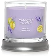 Yankee Candle Lemon Lavender Scented, Signature 4.3oz Small Tumbler Single Wick Candle, Over 20 H...