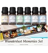 ASAKUKI Hotel Diffuser Oils Set, Hotel Scent Essential Oils for Diffuser, Travel-Inspired Luxury ...