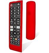 Silicone Remote Case for Samsung TV Remote – Shockproof, Dustproof, Washable Protective Cover(Red)