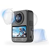 Flymile Lens Guard + 2 Pack Screen Protector for DJI Osmo 360, PC Lens Protector Cover HD Tempere...