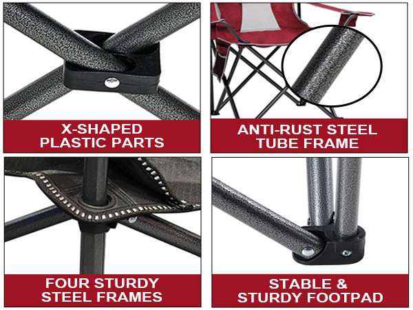 outdoor mesh camping folding chair