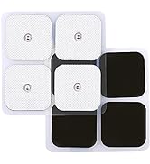 TENS Unit Replacement Pads, 40 Pcs 2x2 Snap Electrodes Pads, Reusable Tens Pads for EMS Muscle St...