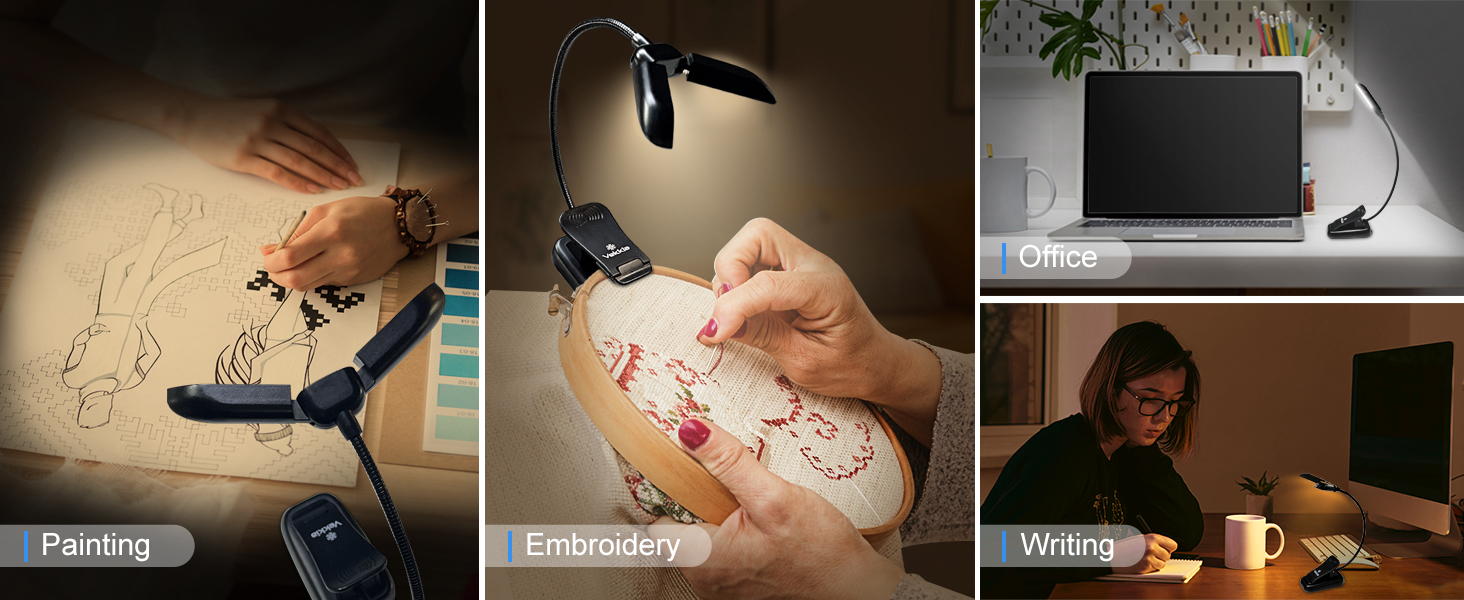 reading ligh with clamp