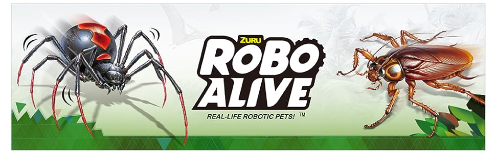 Robo Alive Spiders &amp;amp;amp;amp;amp;amp; Cockroaches glow in the dark prank toy