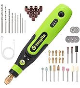 Yougfin Mini Cordless Rotary Tool, 3-Speed and USB Charging Rotary Tool Kit with 44 Accessories, ...