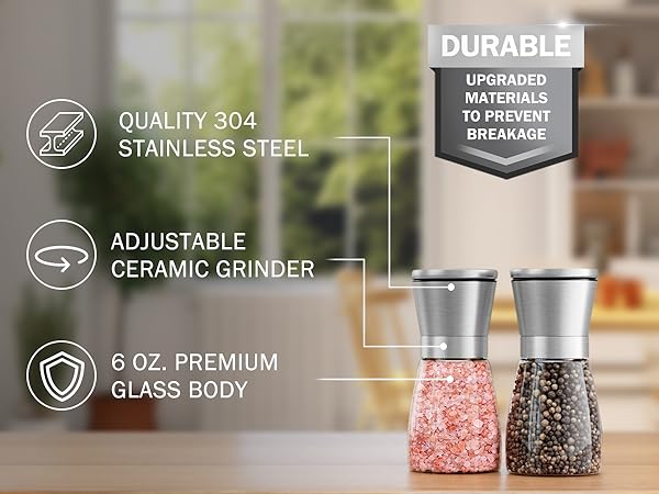 salt and pepper grinder set