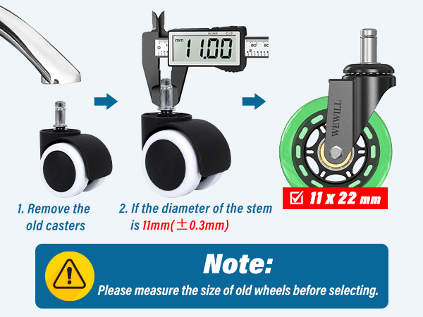 office chair casters wheels-set of 5