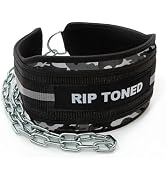 Rip Toned Dip Belt – Weight Lifting Belt with 36" Steel Chain for Dips, Chin Ups &amp; Pullups Heavy ...
