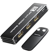 avedio links 8K HDMI 2.1 Switch 4K@120Hz 8K@60Hz, Bi-Directional 2 in 1 Out HDMI Switcher with Re...