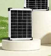 Hoysicy Solar Panel Kit 20W 12V Monocrystalline,Battery Maintainer +10A Solar Charge Controller +...