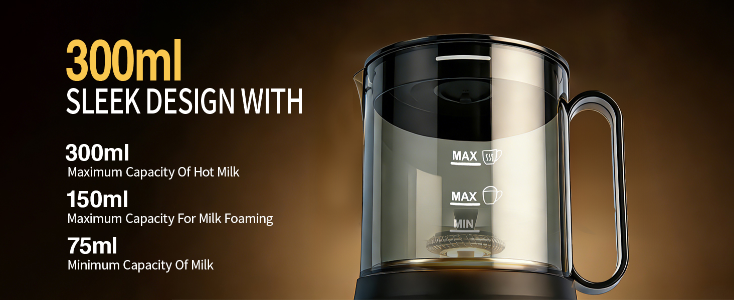 large capacity milk frother