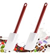 Flexible Rubber Spatulas, Silicone Spatula Set, Soft Rubber Spatula Scraper 9.5 Inches, Commercia...