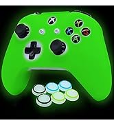 HLRAO Controller Skins Silicone Grip Glow in The Dark Protective Case for Xbox One S Controllers(...