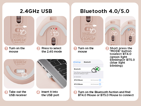 Uineer Ergonomic Wireless Mouse