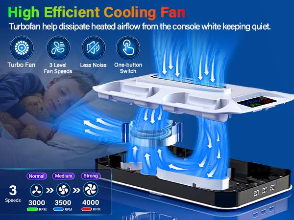 ps5 stand with cooling fan ps5 station with cooling fan