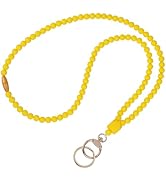 Ornaland Teacher Lanyard Silicone Beaded Lanyards for ID Badges for Keys for Nurse Student Women ...