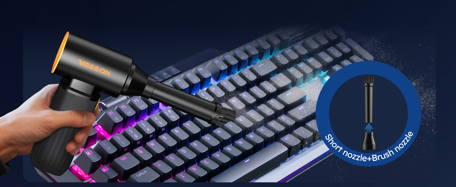 Short nozzle+Brush nozzle