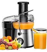 Juicer Machine, Airon Centrifugal Juicer Extractor, Max Power 800W, 3" Wide Feed Chute for Fruit ...