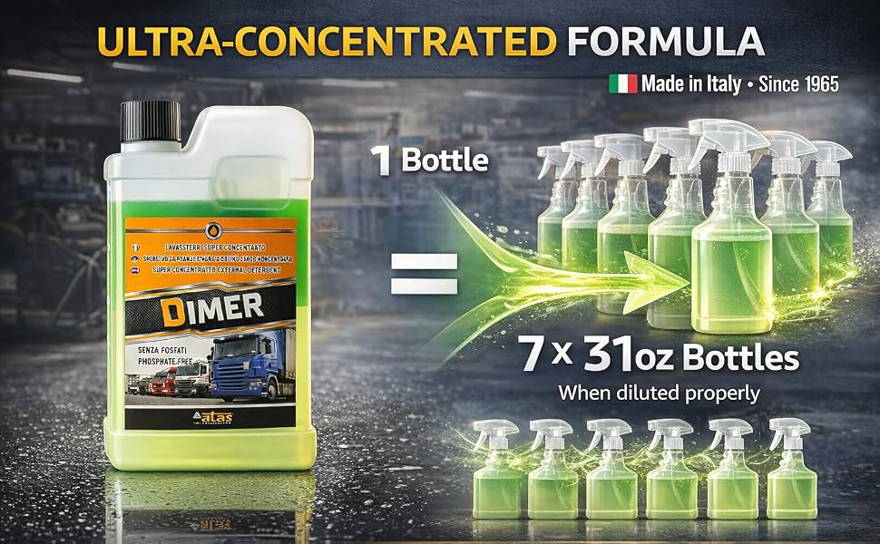 Just from one bottle of Dimer make up to 7=31OZ bottles