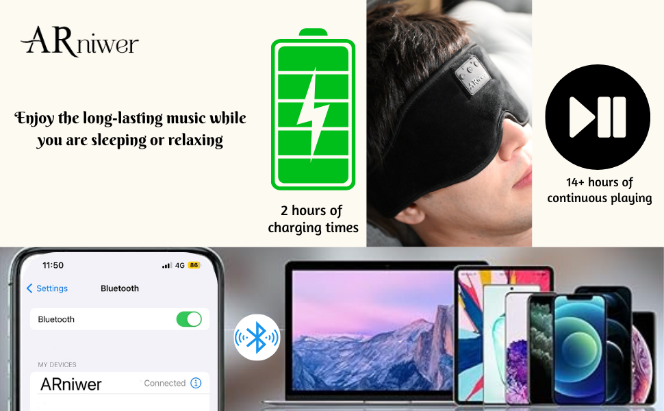 Battery-Enjoy the long-lasting music