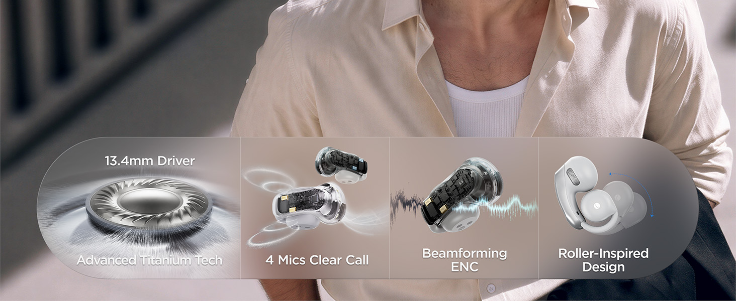 open ear clip-on earbuds