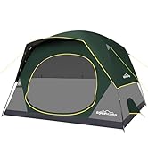 4/6 Person Blackout Camping Tent, Easy Setup Waterproof Family Dome Tent for Camping with Rainfly...