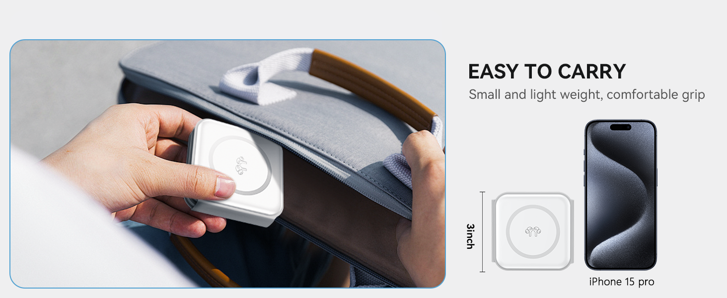 Folds up to 3inch in size and ready to take with you