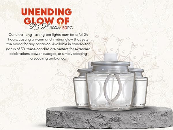 oil glass candle