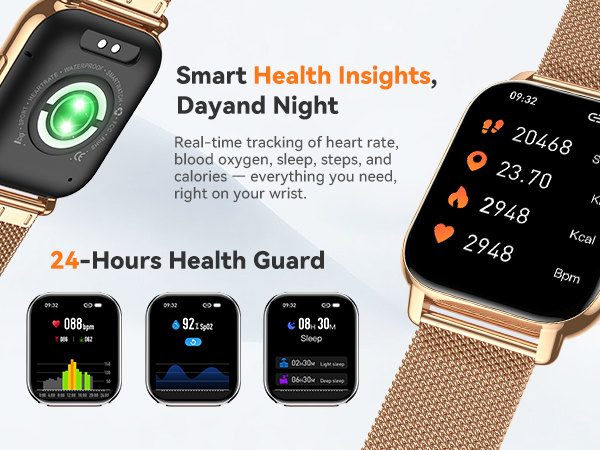 android smart watch; heart rate monitor watch; Blood oxyage watch; Step tracker