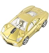 CHUYI Cool Sports Car Shape Wireless Optical Mouse 1600DPI Portable Cordless Mice with USB Receiv...