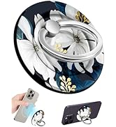 Lotadilo Compatible with Magsafe Phone Ring Holder - for Women Girls Cute Funny Fashion White Flo...