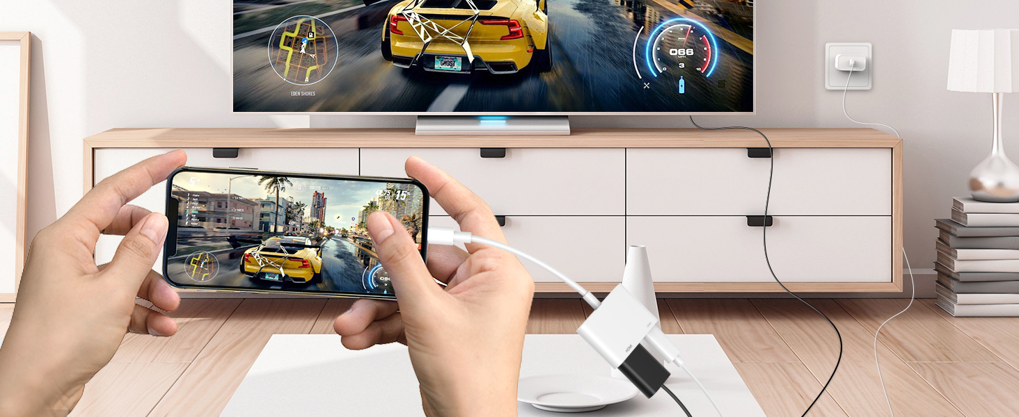 usb c to hdmi adapter for iphone 16 15