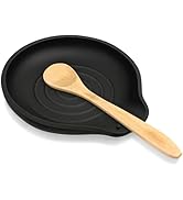 VanlonPro Silicone Spoon Rest for Stove Top - BPA-Free, Heat-Resistant Spoon Holder - Spoon Rest ...
