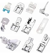 YEQIN 11 Pcs Sewing Machine Presser Feet Set for Low Shank Snap-On Sewing Machine Singer, Brother...