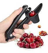 Cherry Pitter, Stainless Steel Olive and Cherries Pitters Corer Tool with Space-Saving Lock Desig...
