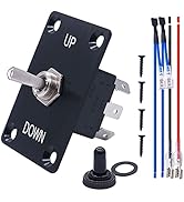 weideer Jack Momentary Toggle Switch 12V Polarity Reverse (ON)/Off/(ON) 6 Pin RV Switch with UP/D...
