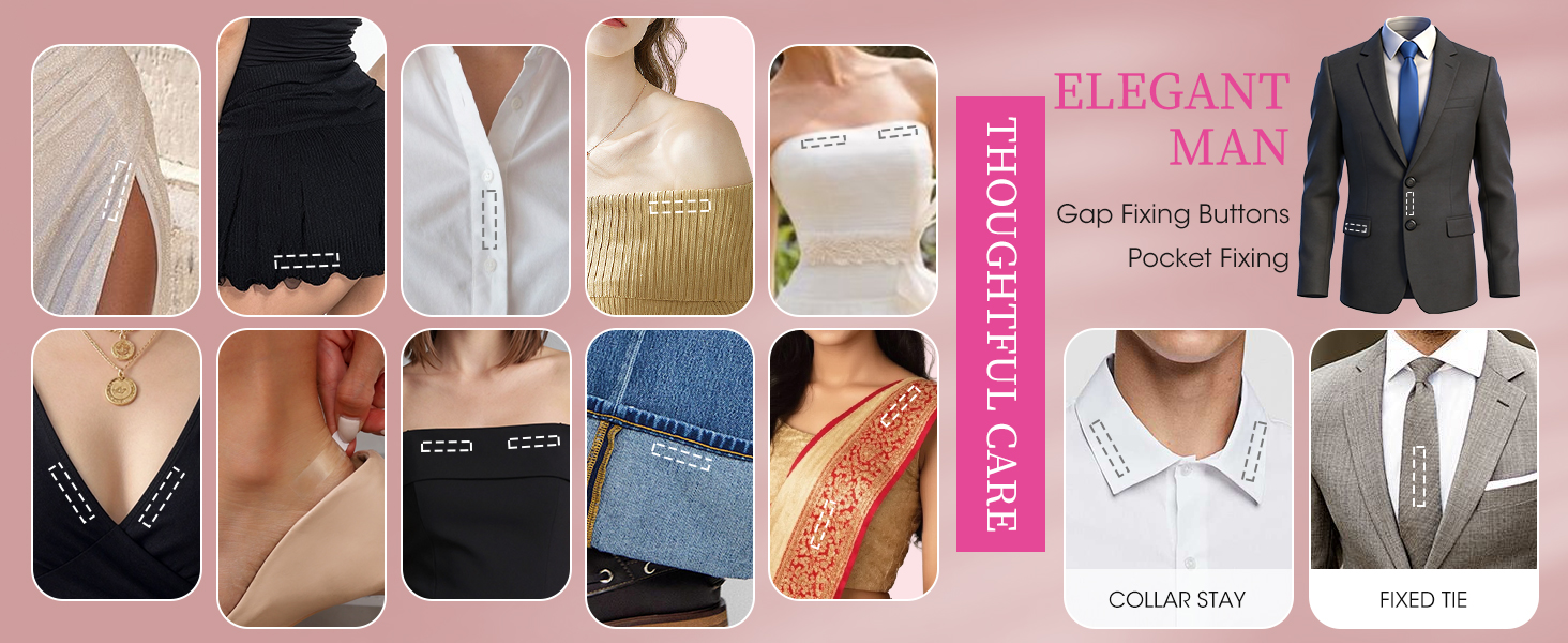 THOUGH ELEGANTMAN Gop Fixing Buttons Pockel Fixing