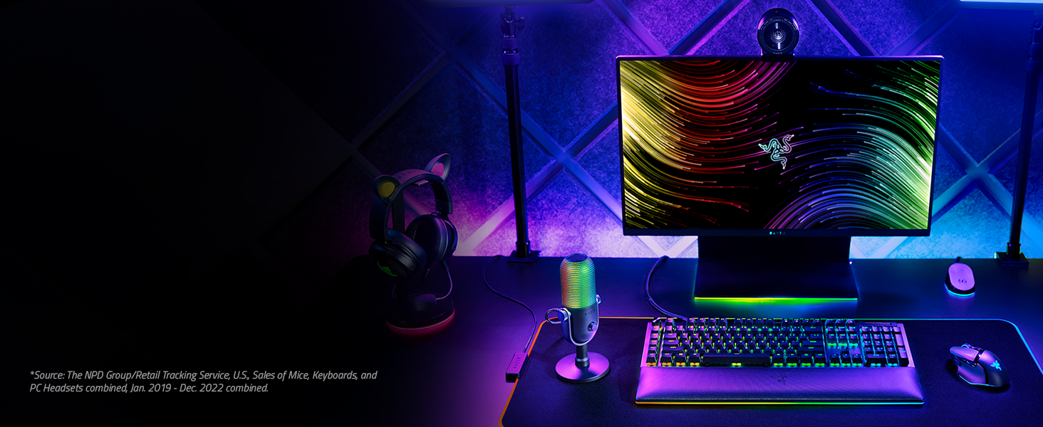 Razer Seiren V3 for PC computer iphone podcast blue yeti rode hyperx steel series lavalier lapel JBL