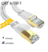 Cat 8 Ethernet Cable 15 FT, Outdoor&amp;Indoor High Speed Heavy Duty Network LAN Internet Cable,SFTP ...