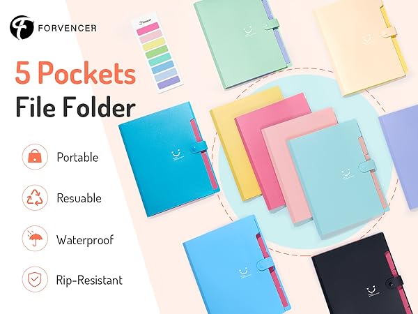 5 Pockets File Folder