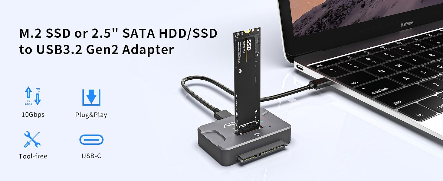 M.2 NVMe SSD to USB Adapter/Reader