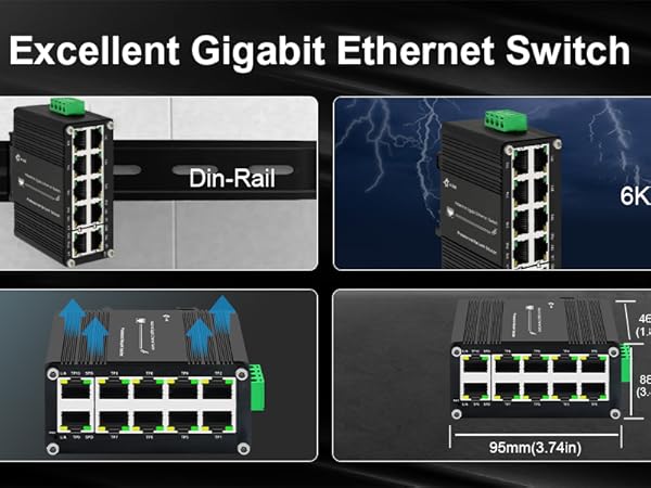 Supports DIN-Rail installation, Industrial Grade Quality