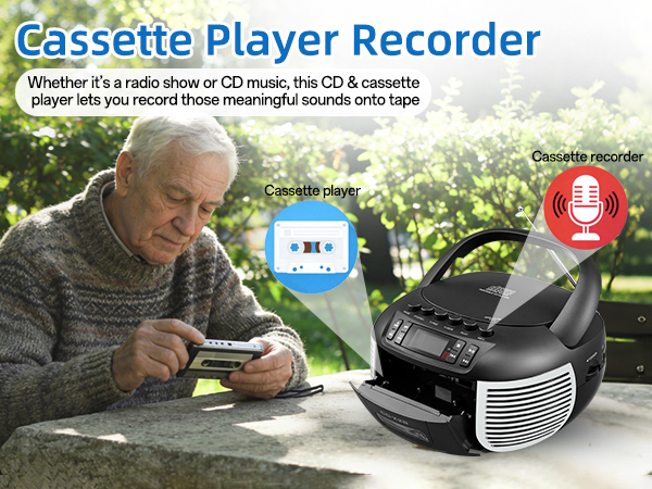 CD and Cassette Player