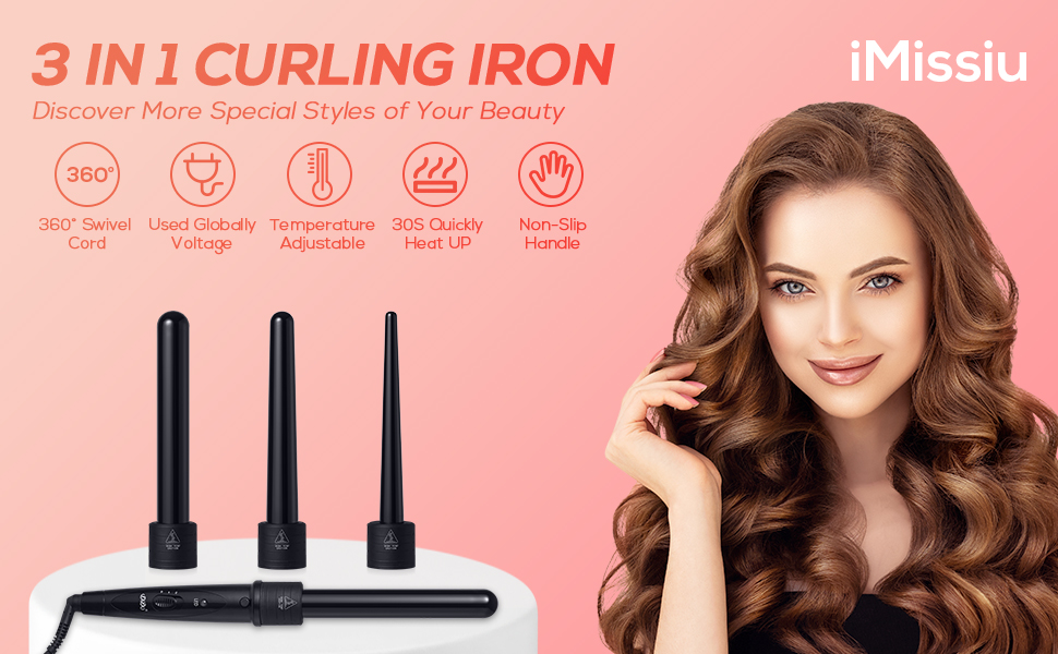 3in1 curling wand iron