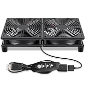 Wderair 120mm 240mm Computer Pc Case 5V USB Powered Fan with Variable Speed Controller for Router...