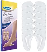 6 Pairs Gel Arch Support Pads Plantar Fasciitis Shoe Inserts Insole, Adhesive High Arch Pad Flat ...