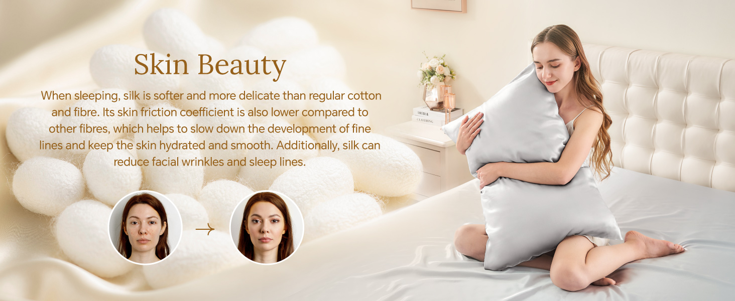 silk pillow cases for skin