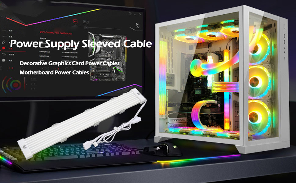 Ummanteltes Netzteilkabel