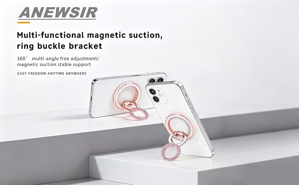 Magnetic Phone Ring for MagSafe Phone Grip